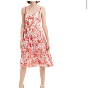 Club Monaco Sinthea Floral Pleated Dress Size 4